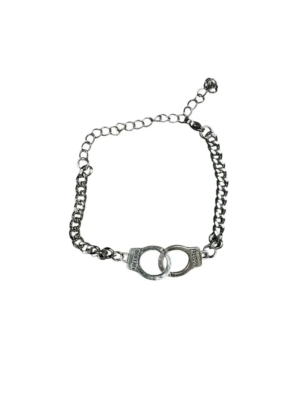 Andrew Christian Freedom Handcuff Bracelet Silver — One Size